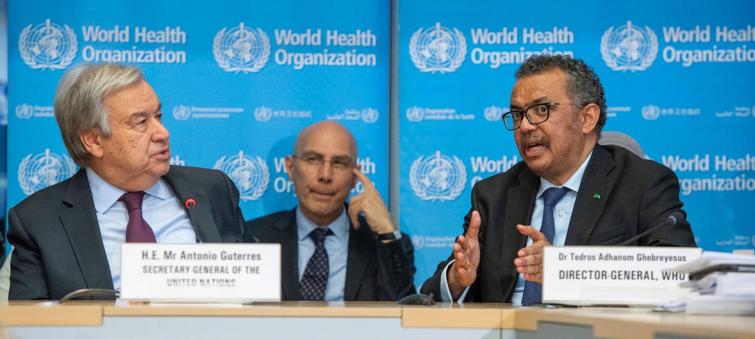 World Health Organization â€˜absolutely criticalâ€™ to neutralizing coronavirus threat â€“ UN chief