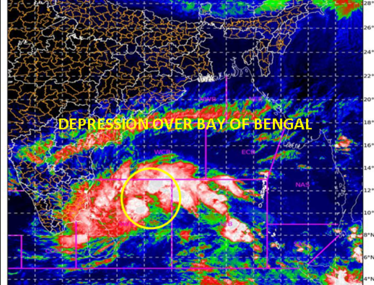 Depression in Bay of Bengal to intensify into cyclonic storm 'Nivar' along Odisha coast: Met Dept