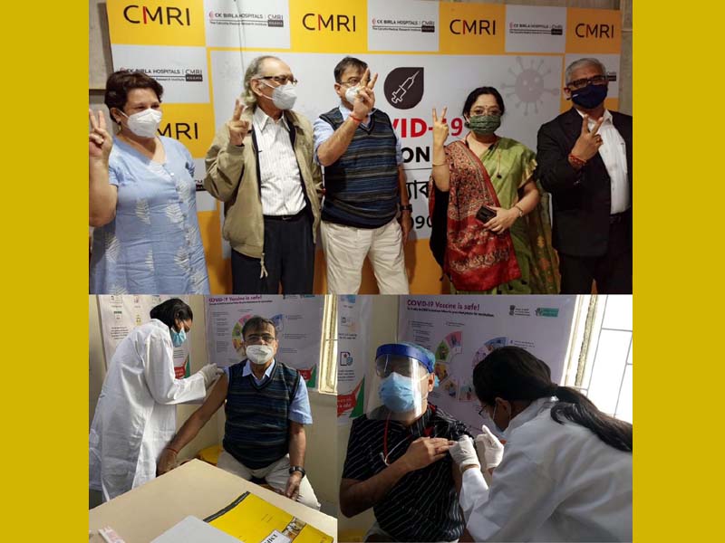 CK Birla Hospitals, Kolkata- CMRI & BMB administers Covishield to health workers
