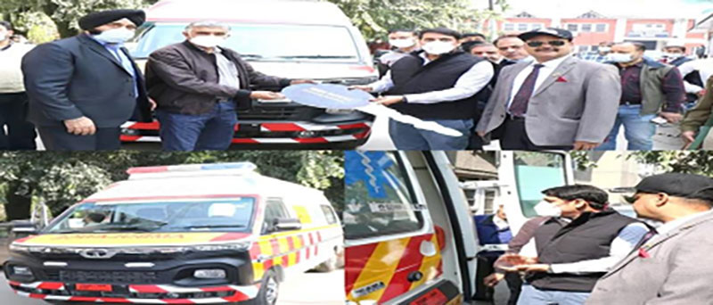 DC Srinagar hands over fully loaded BLS ambulance to CMO