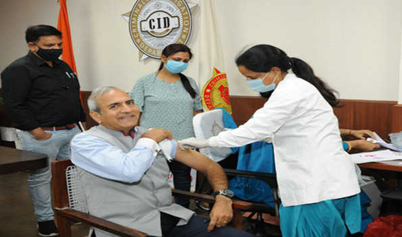 COVID-19: Haryana DGP takes second dose of vaccine
