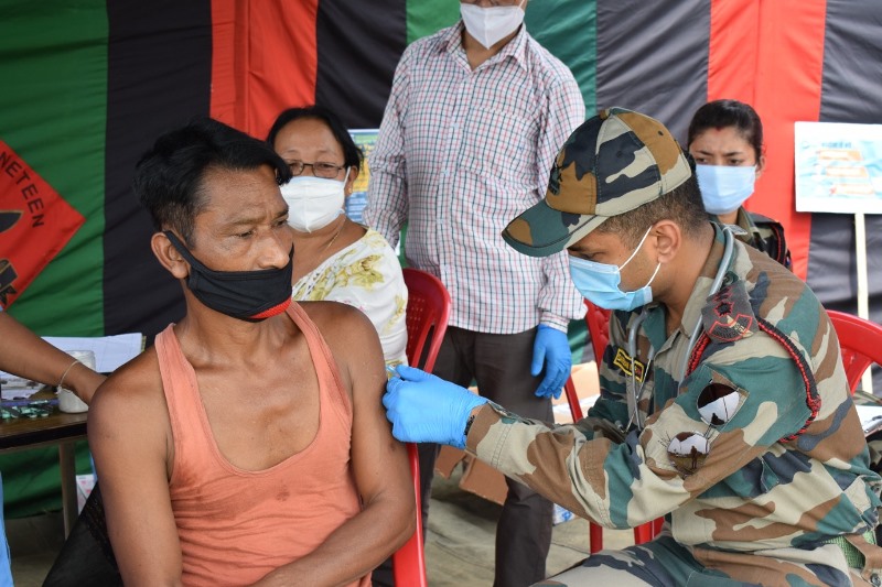 Security forces organize free medical camp and COVID-19 vaccination drive in Arunachal Pradesh's Changlang
