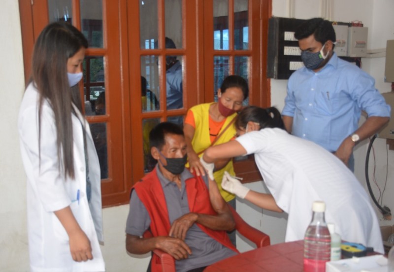 Nagaland: Full coverage of vaccination launched at Yali village in Tuensang