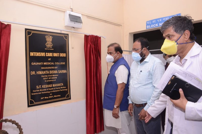 Assam CM Himanta Biswa Sarma inaugurates 28 new ICU beds in GMCH
