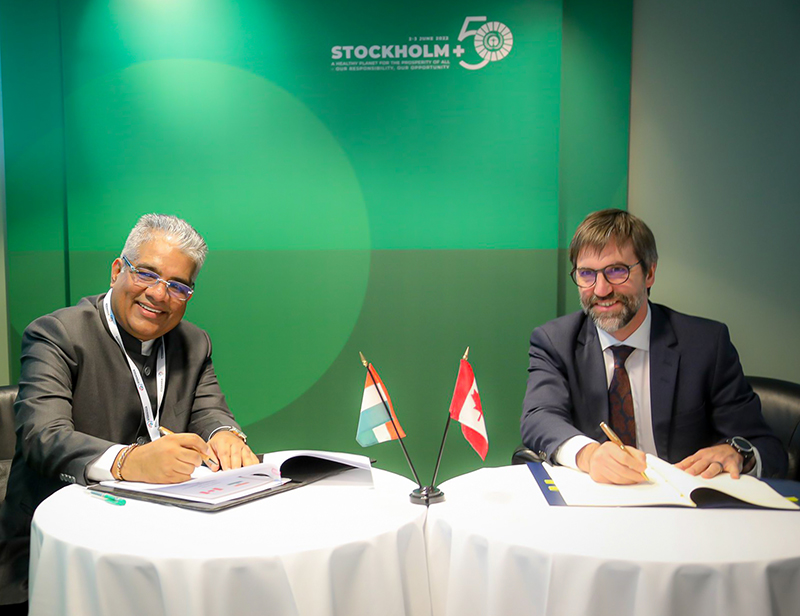 Canada and India sign MoU to establish stronger cooperation on environmental protection and climate action