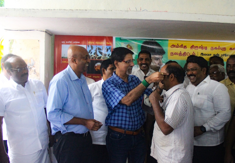 Cricket legend Srikkanth launches vision screening programmes in Chennai