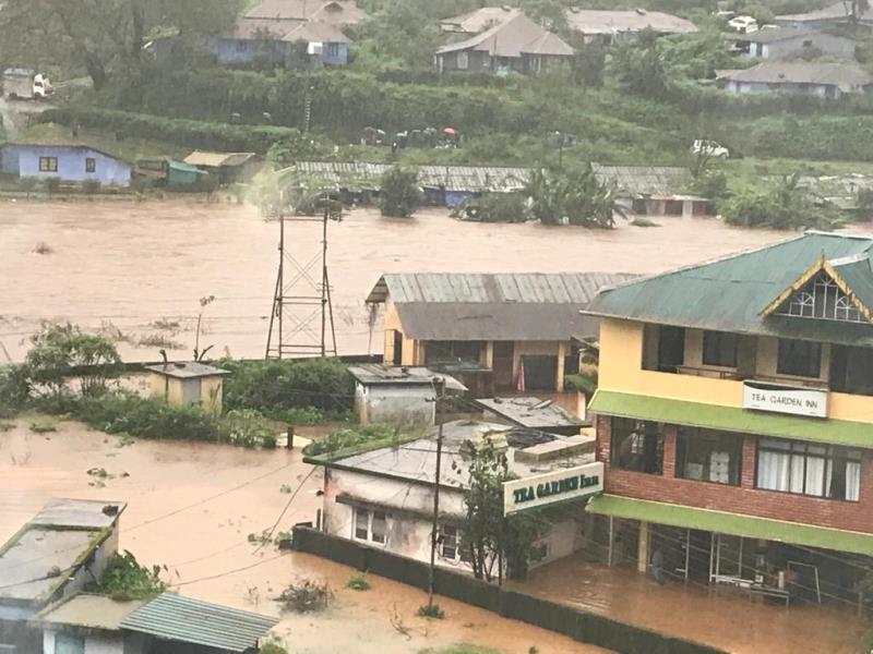 Munnar in Kerala flooded in 2018 flood