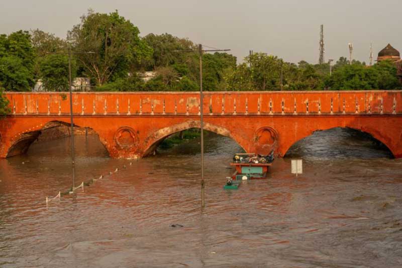 Delhi’s drainage plan and system have not been updated since the 1970s. . Photo by Shaz Syed/Mongabay.