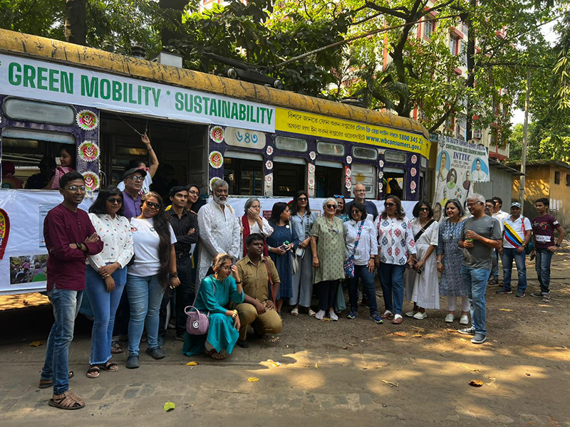 Greens, heritage lovers flag off special tram ride in Kolkata to usher in eco-friendly Durga Puja