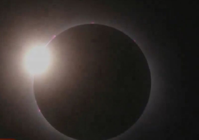Rare total solar eclipse hits Mexico, USA