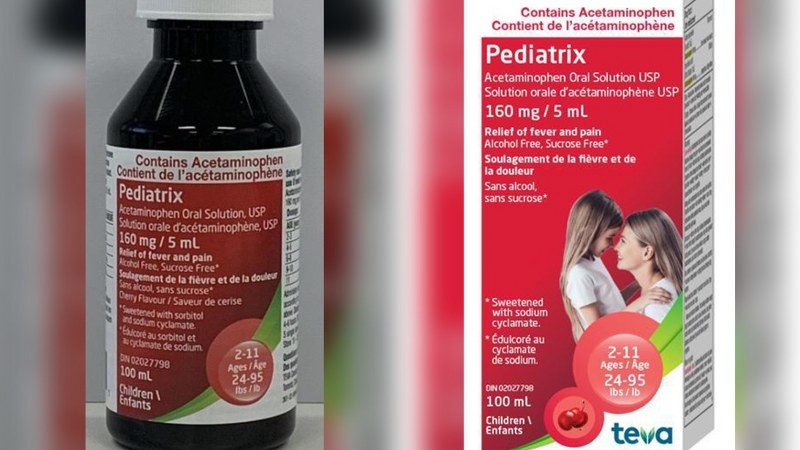 Health Canada recalls some bottles of children’s pain and fever medicine acetaminophen claiming overdose risk