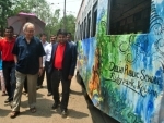 Local talents paint Kolkata trams in bright colours 