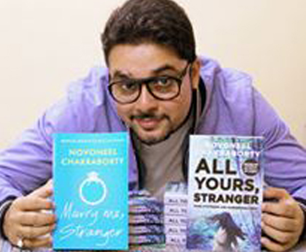 Author Novoneel Chakraborty attends book-signing session in Kolkata