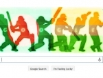 Google doodle celebrating India-Bangladesh q/f clash