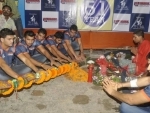 Bengal Warriors of Kabbadi league shine at pre-Durga Puja ritual