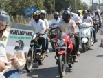 Over 150 riders participated in CapitalVia's two-wheeler Helmet Awareness Rally