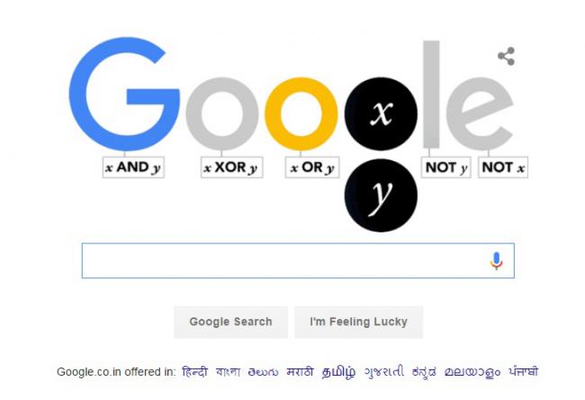 Google remembers George Boole on his 200th birthday, creates doodle