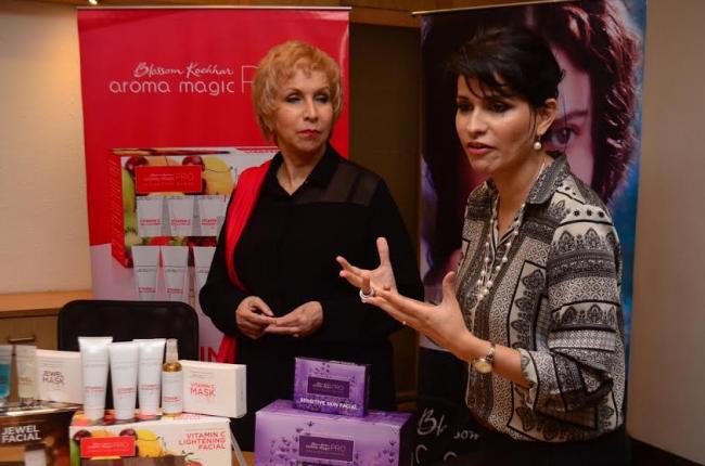 Blossom Kochhar launches two new facial kits of the Aroma Magic range