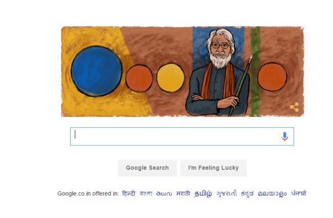 Google remembers painter MF Husain on his 100th birthday, decorates homepage with doodle