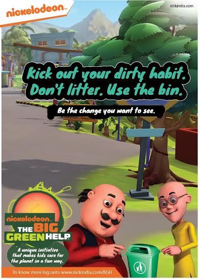 Nickelodeon mobilizes Gen-Next to join the nations call for Swachh Bharat with Big Green Help 2015