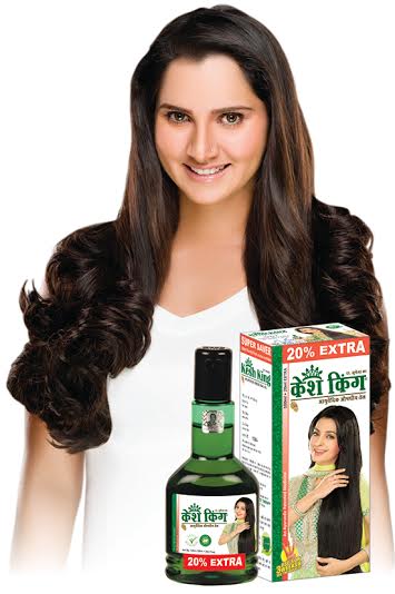 Sania to endorse the Kesh King Ayurvedic Medicinal Oil and Kesh King Shampoo