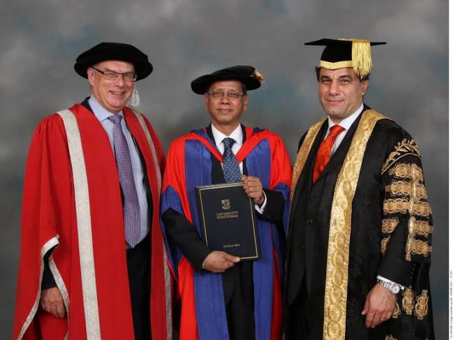 Ex-Indian Cabinet Secy receives honorary doctorate from University of Birmingham