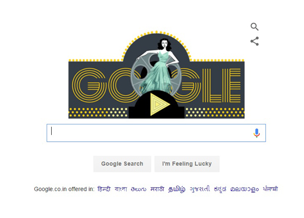 Google celebrates Hedy Lamarr's 101 birthday with animated doodle
