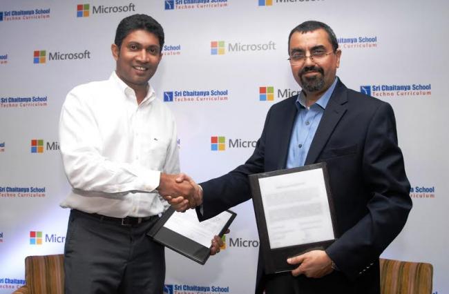 Microsoft India to train 800 teachers of Sri Chaitanya Schools