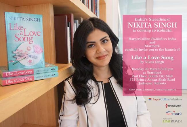 Kolkata: Nikita Singhâ€™s novel â€˜Like a Love Songâ€™ to be launched in Starmark next week