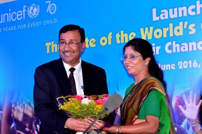 UNICEF State of the World's Children Report- 2016 launched in Kolkata 