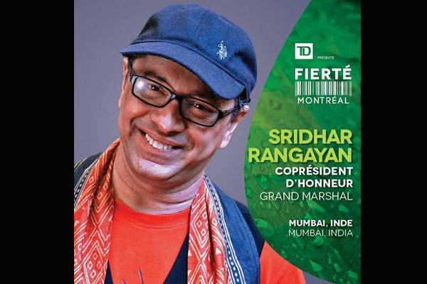Filmmaker Sridhar Rangayan to be a Grand Marshal at Montreal Pride 2016