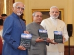 Pranab Mukherjee releases book â€˜Citizen and Societyâ€™ written by Mohd Hamid Ansari