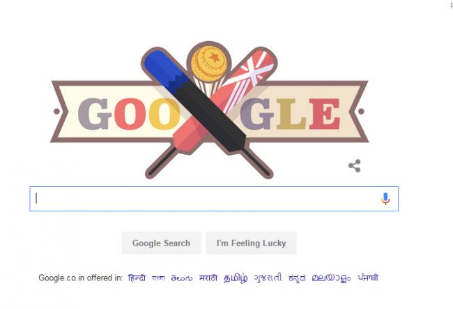 Google doodles about New Zealand-England semifinal clash