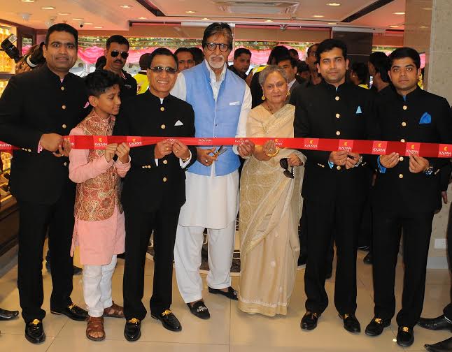 Amitabh Bachchan, Jaya Bachchan inaugurate KalyanJewellers showrooms in Kolkata