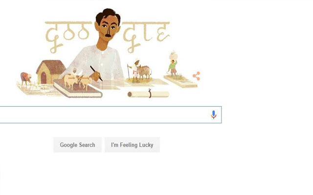 Google doodles on Munshi Premchandâ€™s 136th birthday 