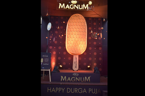 Magnum makes installation in Kolkata for Durga Puja