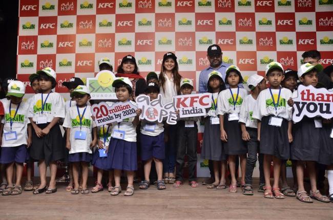 KFC India celebrates one year of addHOPE with actor Tanishaa Mukherji