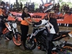 KTM organises a spectacular Stunt show in Adilabad