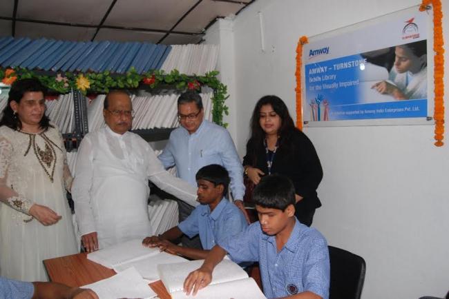 Amway India partners with Turnstone Global to set up a Braille Library in Kolkata