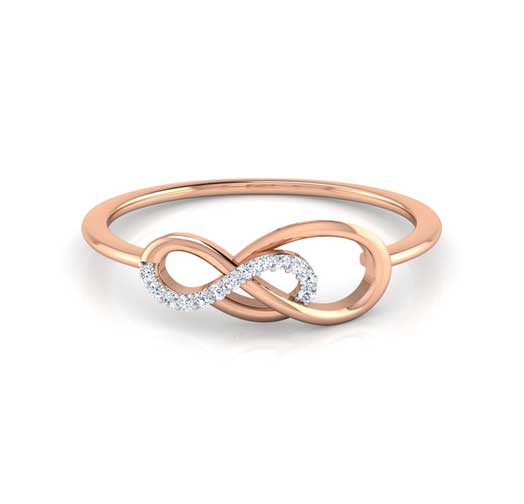 Cosmic Love Ring from Style by Ami collection Set in 18 Kt Rose Gold with diamonds Style Tip: Works best with an evening gown