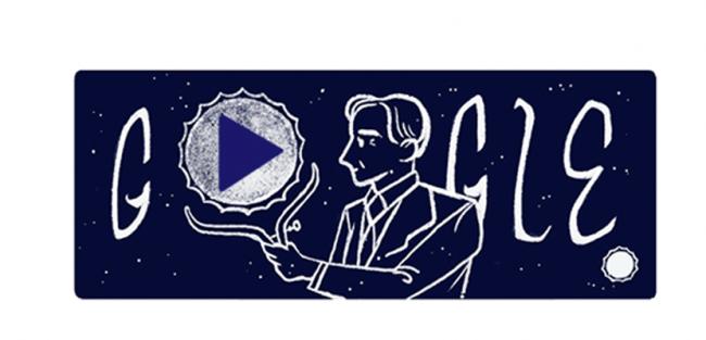 Google doodles on Subrahmanyan Chandrasekhar's 107th birth anniversary 