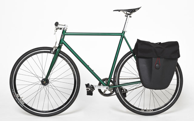 Recycled office chairs transformed into hard-shell backpacks and bicycle panniers