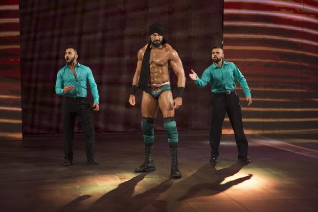 Celebrity designer Narendra Kumar teams-up with WWE Superstar Jinder Mahal to design a robe fit for the â€œModern Day Maharajaâ€