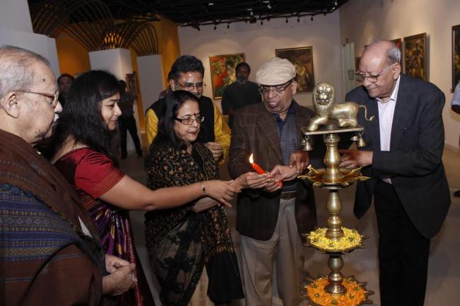 Emami Chisel Art brings songs of amity an exhibition of painting by Bratin Khan, Sutapa Khan to Kolkata