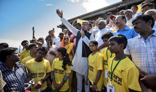 Nobel winner Satyarthi on Bharat Yatra to campaign against child abuse, to reach Siliguri on Wednesday 