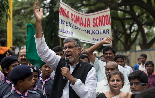 Kailash Satyarthiâ€™s Bharat Yatra launched, 55,000 people mobilised