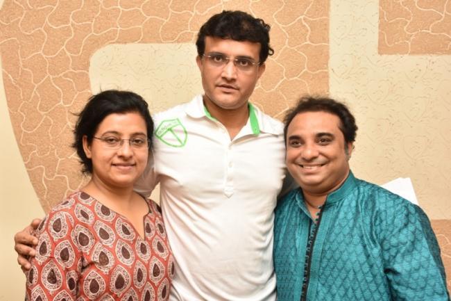 Sourav Ganguly wishes luck to Dona Ganguly-Prodyut Mukherjee Rhythm Express fusion project