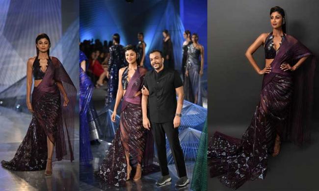 Shilpa Shetty Kundra is showstopper for Amit Aggarwal's ICW2018 debut