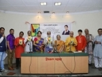 Bibhas Chakraborty launches Rajlakshmi Roy's book Tri Natya Darpane Garhasthya Jiban