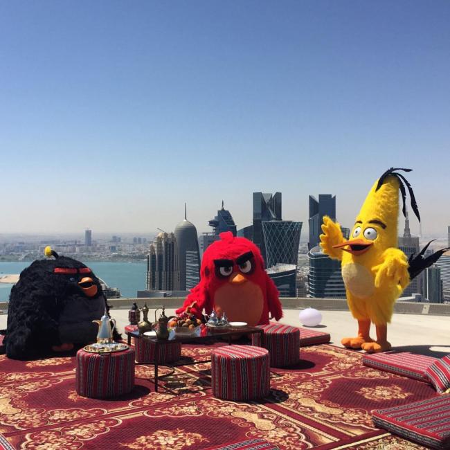 The Angry Birds await fans at the Doha Festival City in Qatar